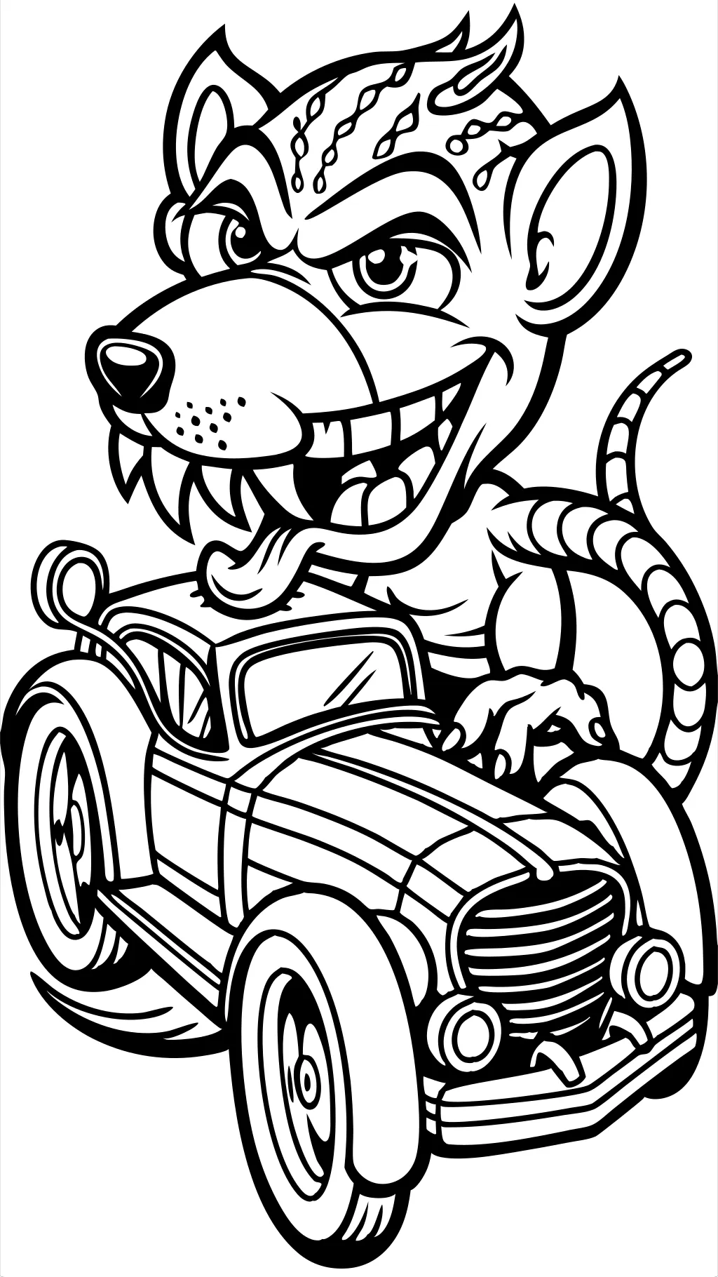 rat fink coloring pages